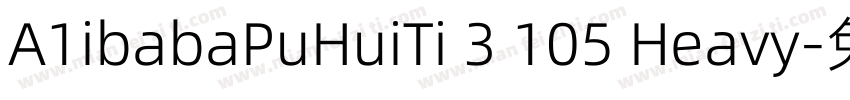 A1ibabaPuHuiTi 3 105 Heavy字体转换